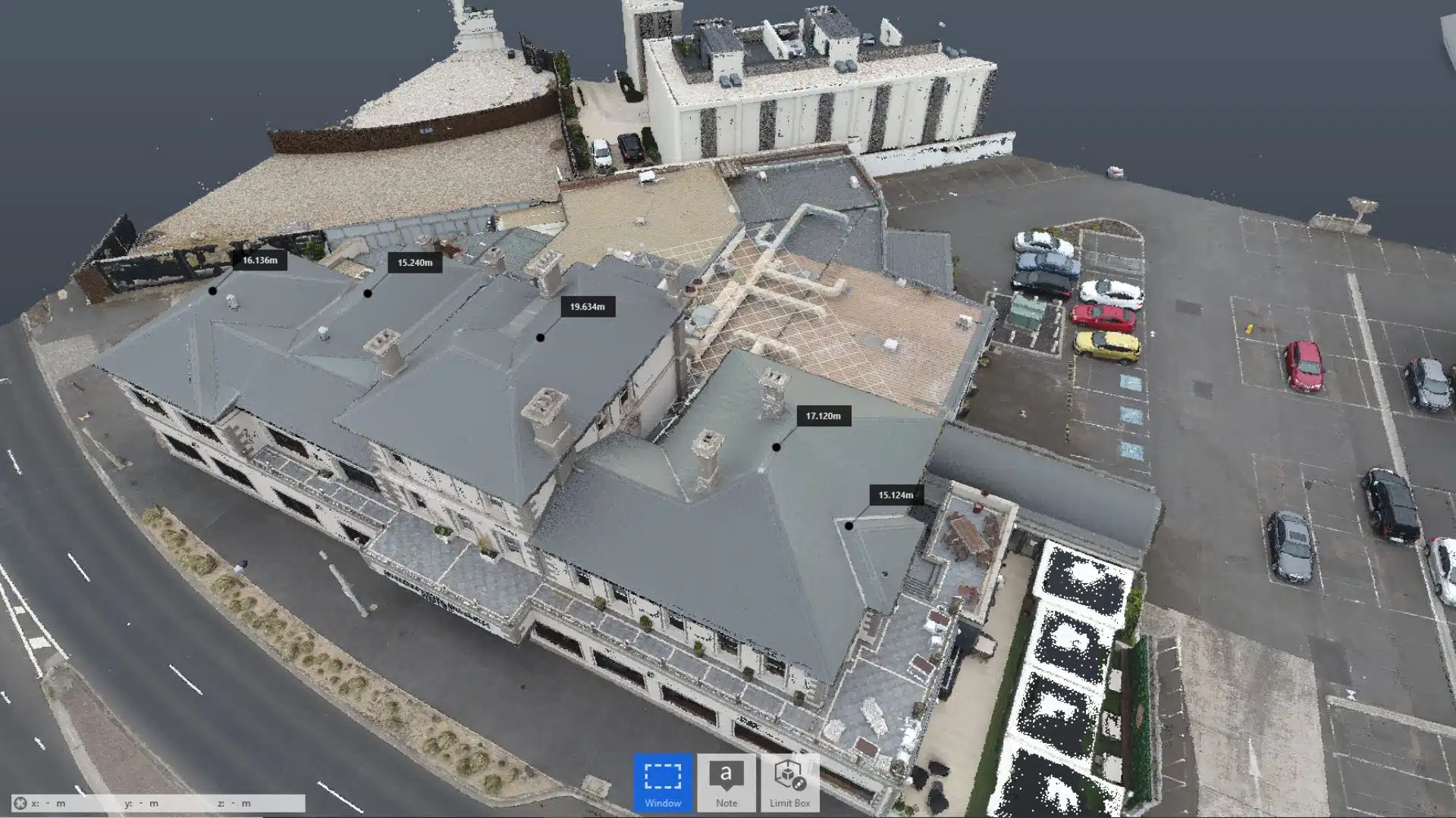 brighton building point cloud processed using Autodesk