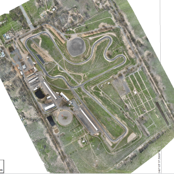 Ortho-map of Winton Raceway large land surveying